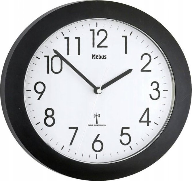 Mebus Mebus 52450 wireless wall clock black