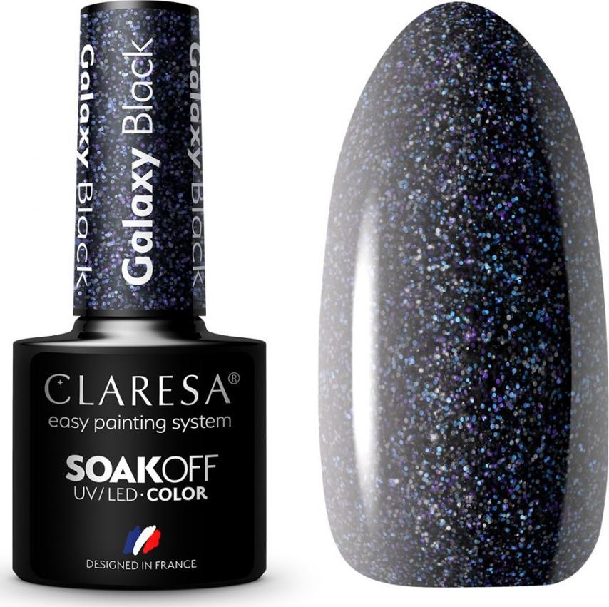 Claresa CLARESA Lakier hybrydowy Galaxy Black 5g