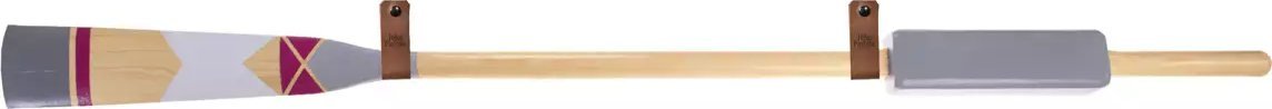 John Paddle Wiosło John Paddle Drewniane Ozdobne Malowane z Przeciwwagą WZ1 ze skórzanymi poziomymi zawieszkami 180 cm