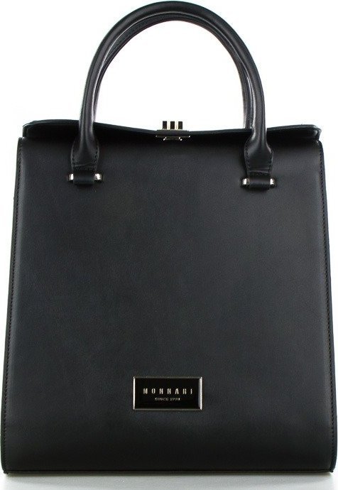 Monnari Torebka damska Monnari z lakierowanymi bokami czarna