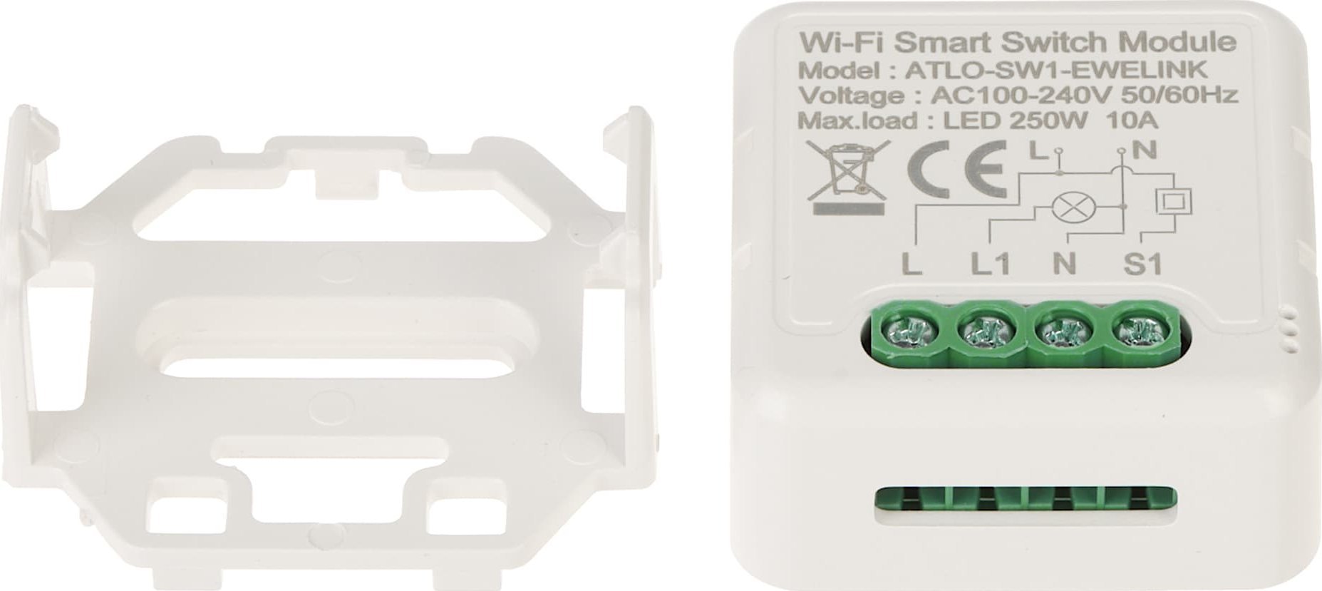 Atlo INTELIGENTNY STEROWNIK OŚWIETLENIA LED ATLO-SW1-EWELINK Wi-Fi, eWeLink