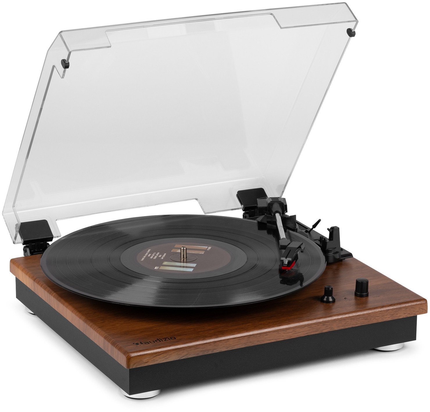 Gramofon Audizio RP112L z wejściem/wyjściem BT, jasne drewno one size