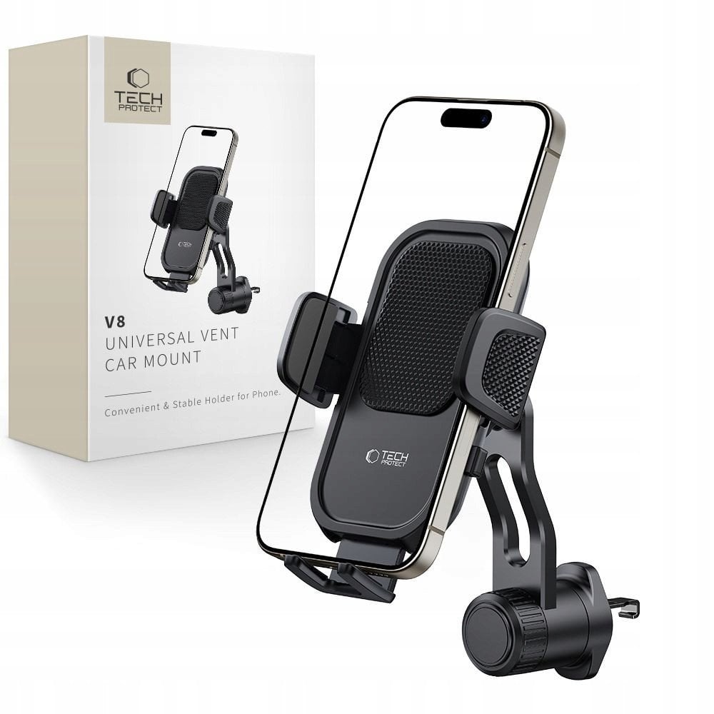Uchwyt samochodowy na kratkę Tech-Protect V8 Universal Vent Car Mount Black