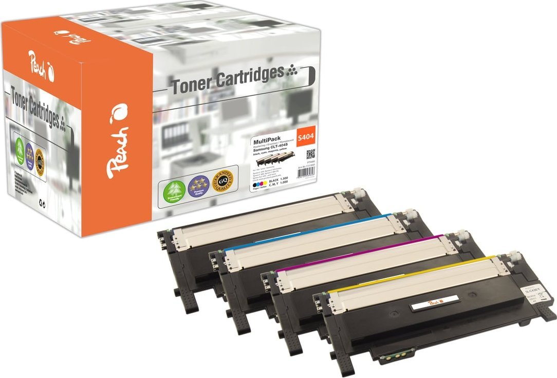 Toner Triton Peach PT666 kaseta z tonerem 4 szt. Zamiennik Czarny, Cyjan, Purpurowy, Żółty