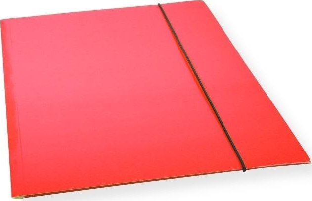 Teczka A4 z gumką lakier czerwona 300gsm (10szt)