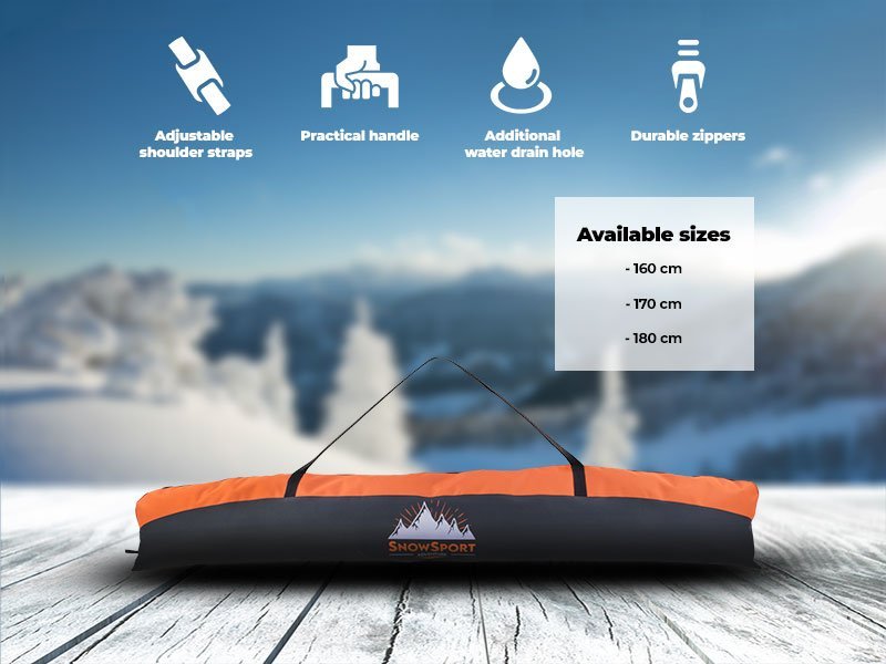 Snowsport Pokrowiec na narty Snowsport Ski Bag Orange 6in1 2022