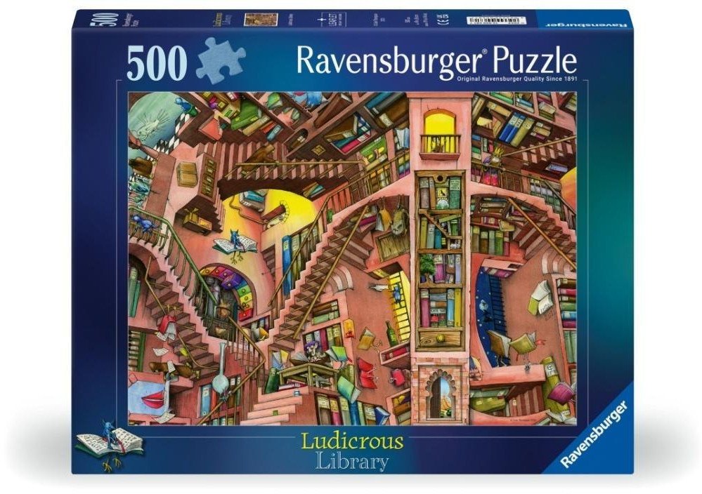 Puzzle 2D: Fantastyczna biblioteka 500el