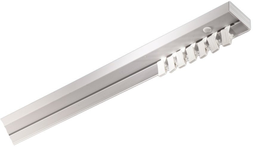 Lubinis karnizas viengubas PVC bėgelis, 180 cm, Balta