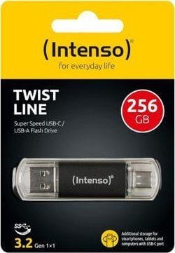 Intenso Twist Line 256GB USB Stick 3.2 USB-C 'amp; USB-A