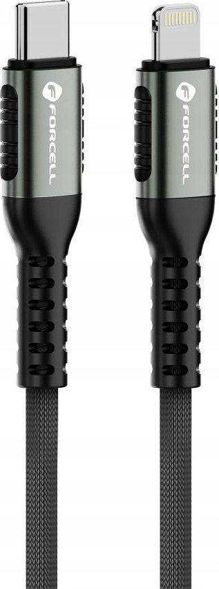 Kabel USB ForCell USB-C - Lightning 1.2 m Czarny
