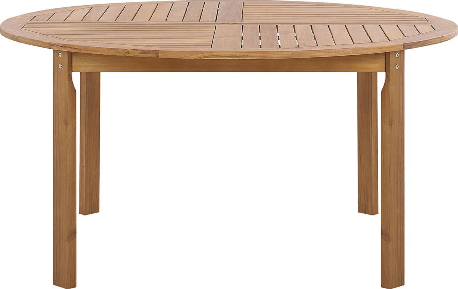 Beliani Stół ogrodowy akacjowy jasne drewno TOLVE
