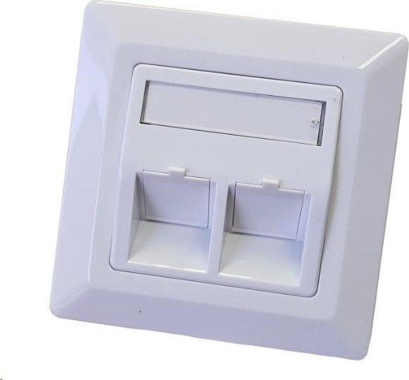 Zásuvka neosazená universální 2 port - 80x80