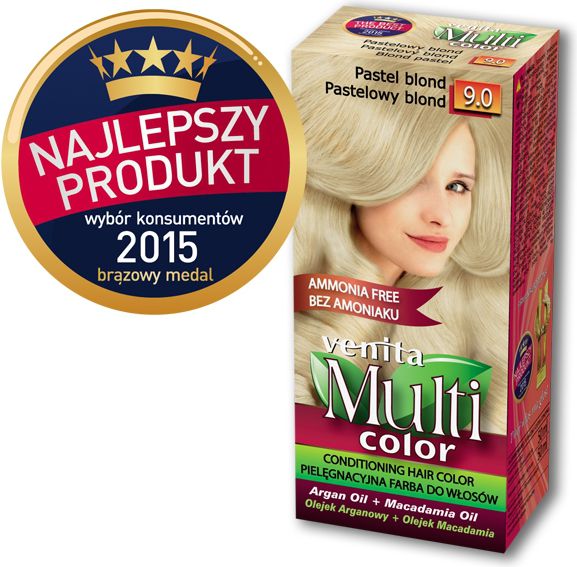 Venita Farba bez amoniaku Multi Color 9.0 pastelowy blond