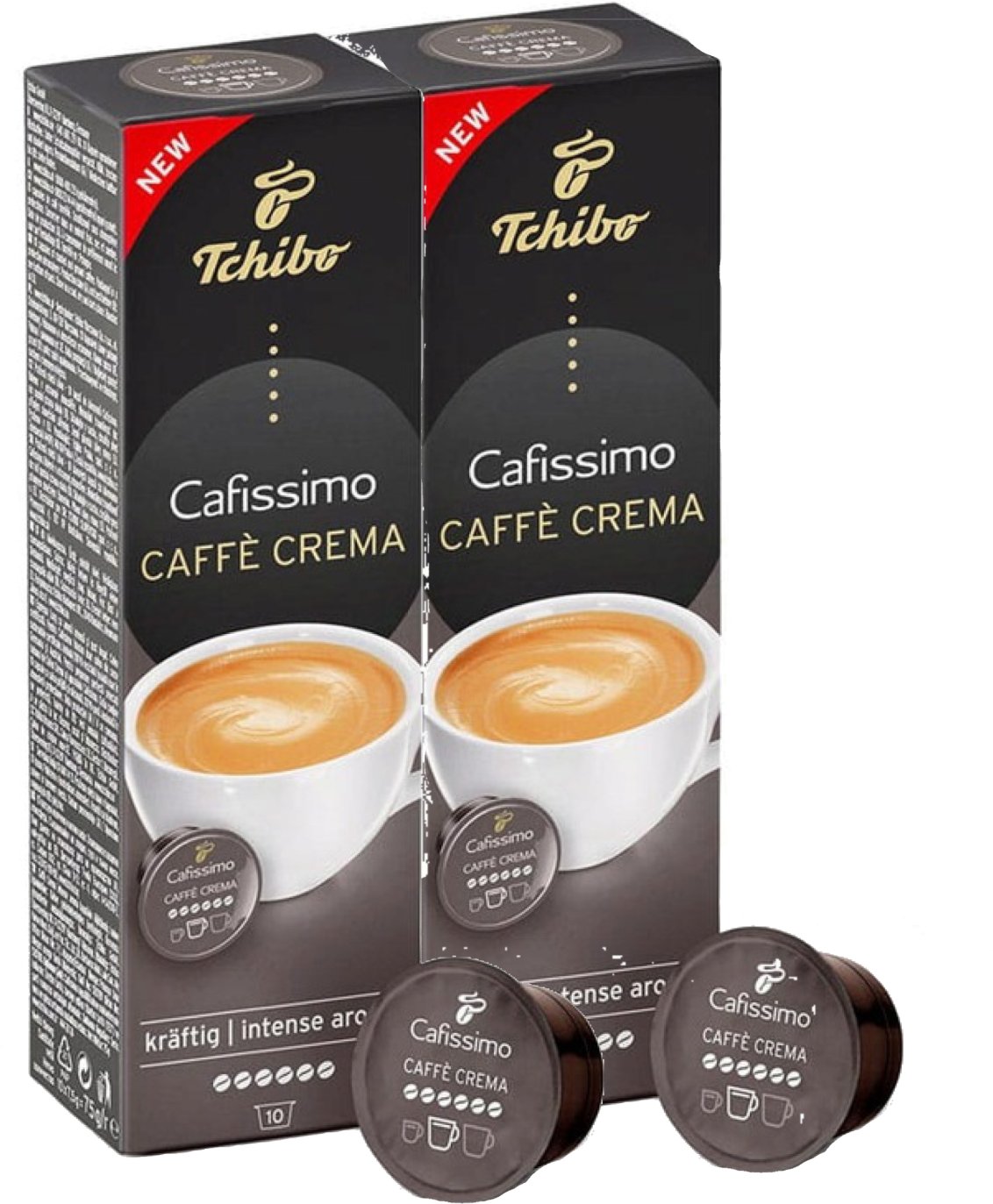 Tchibo Kawa Cafissimo Caffe Crema Kraftig Intense 10x2 Kapsułek Zestaw