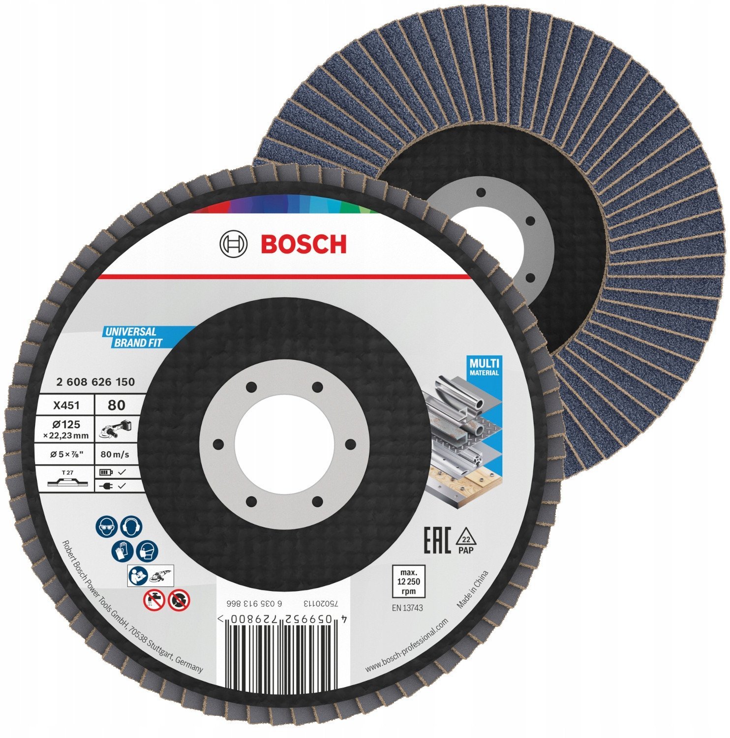 Tarcza listkowa X451 125mm T27 G80