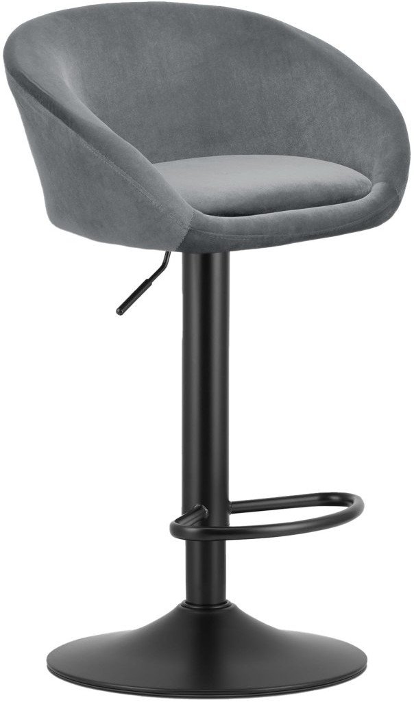 Hoker EAST - aksamit szary / baza czarna