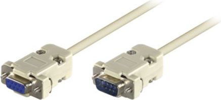 Goobay DB-9 - DB-9, 5m, Biały (50225)