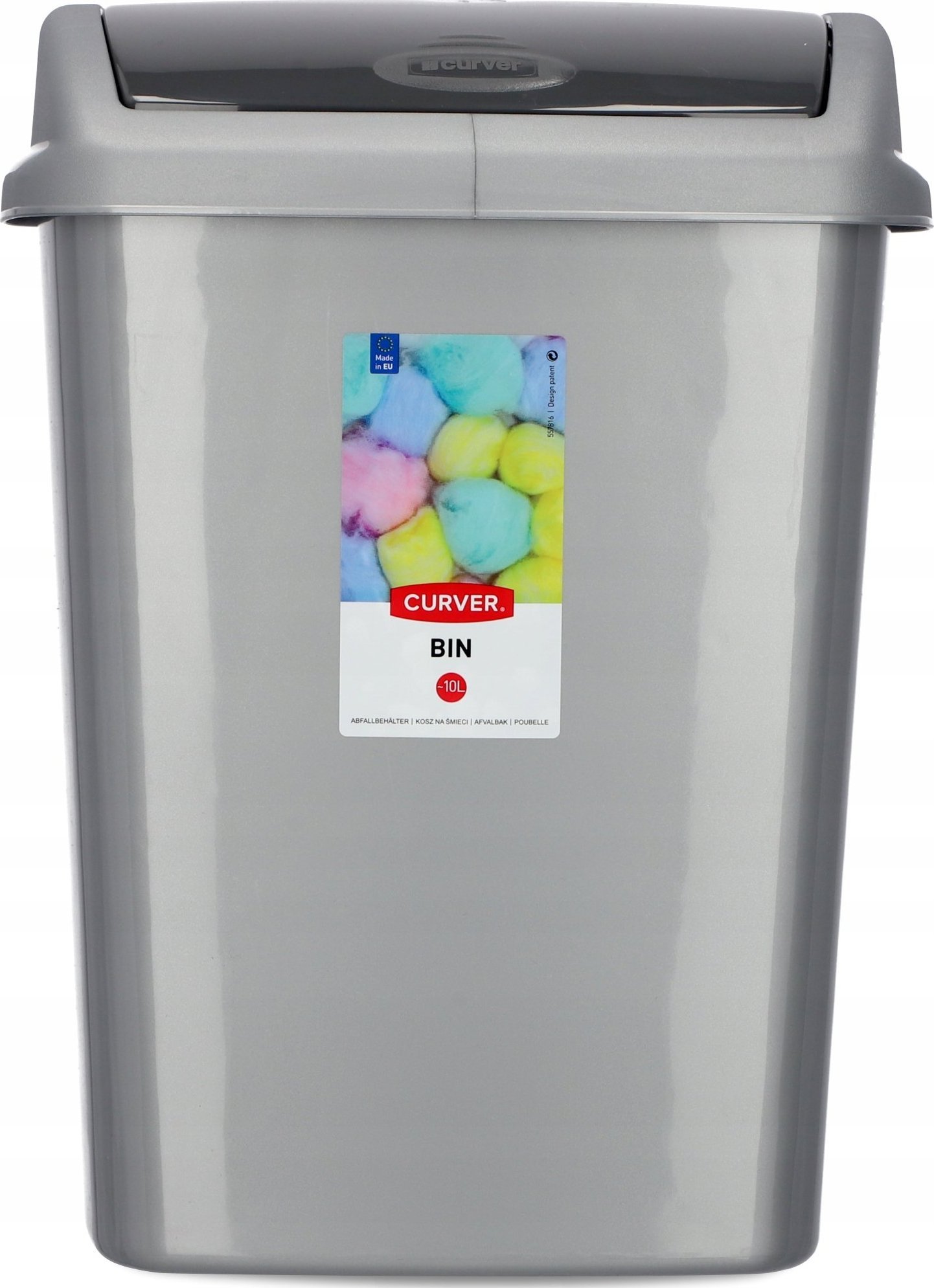 Kosz na śmieci Kadax uchylny grafitowy