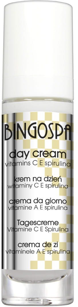BingoSpa Krem do twarzy z witaminą C/spiruliną i witaminą E 50g