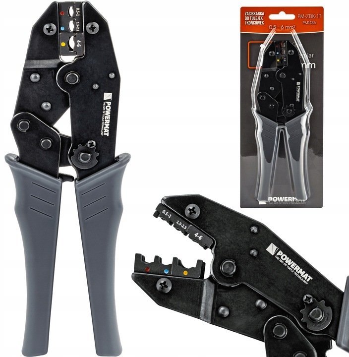 ZACISKARKA PRASKA DO KONEKTORÓW TULEJEK KOŃCÓWEK ZAKOŃCZEŃ KABLI 0,56 MM