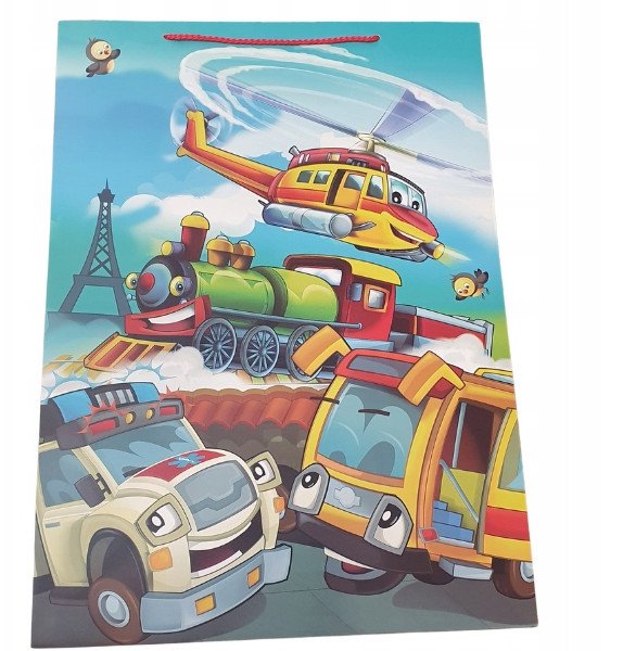 JU-PITER Torebka ozdobna prezentowa 4wz 40x56x25cm JP 4606L szerokie dno mix cena za 1 szt