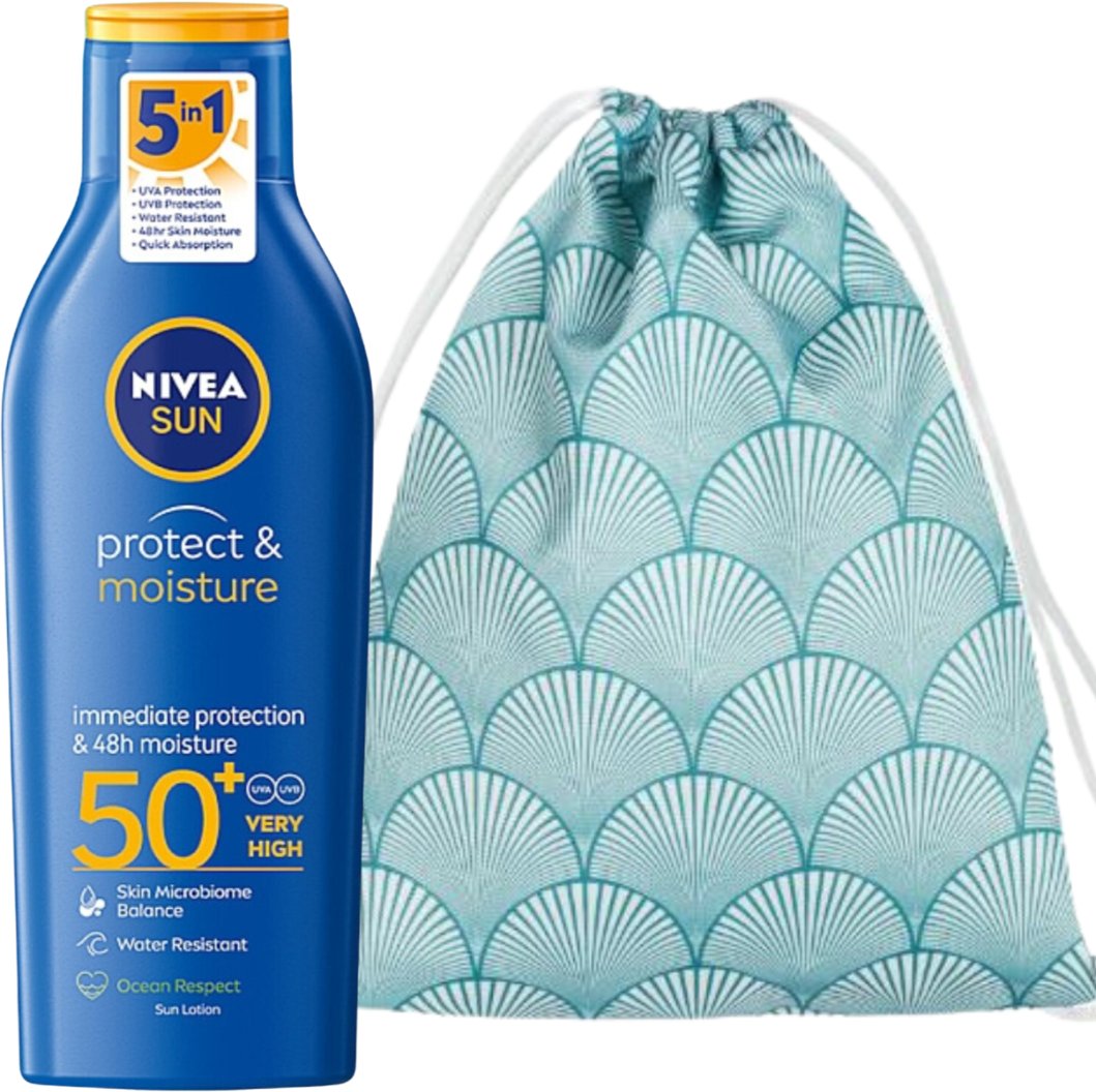 Nivea Protect & Moisture SPF50 Balsam + Plecak Plażowy