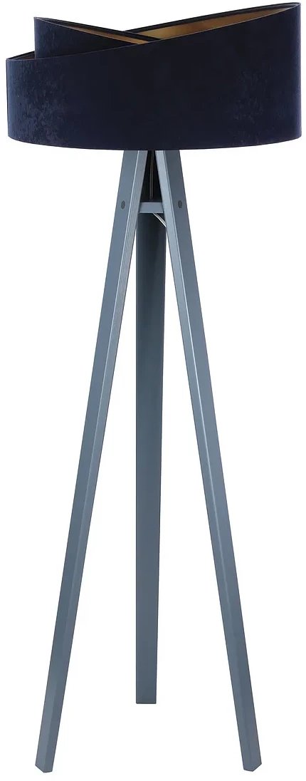 Lampa stojąca GEMSTONE granatowa/złota/szara BPS KONCEPT