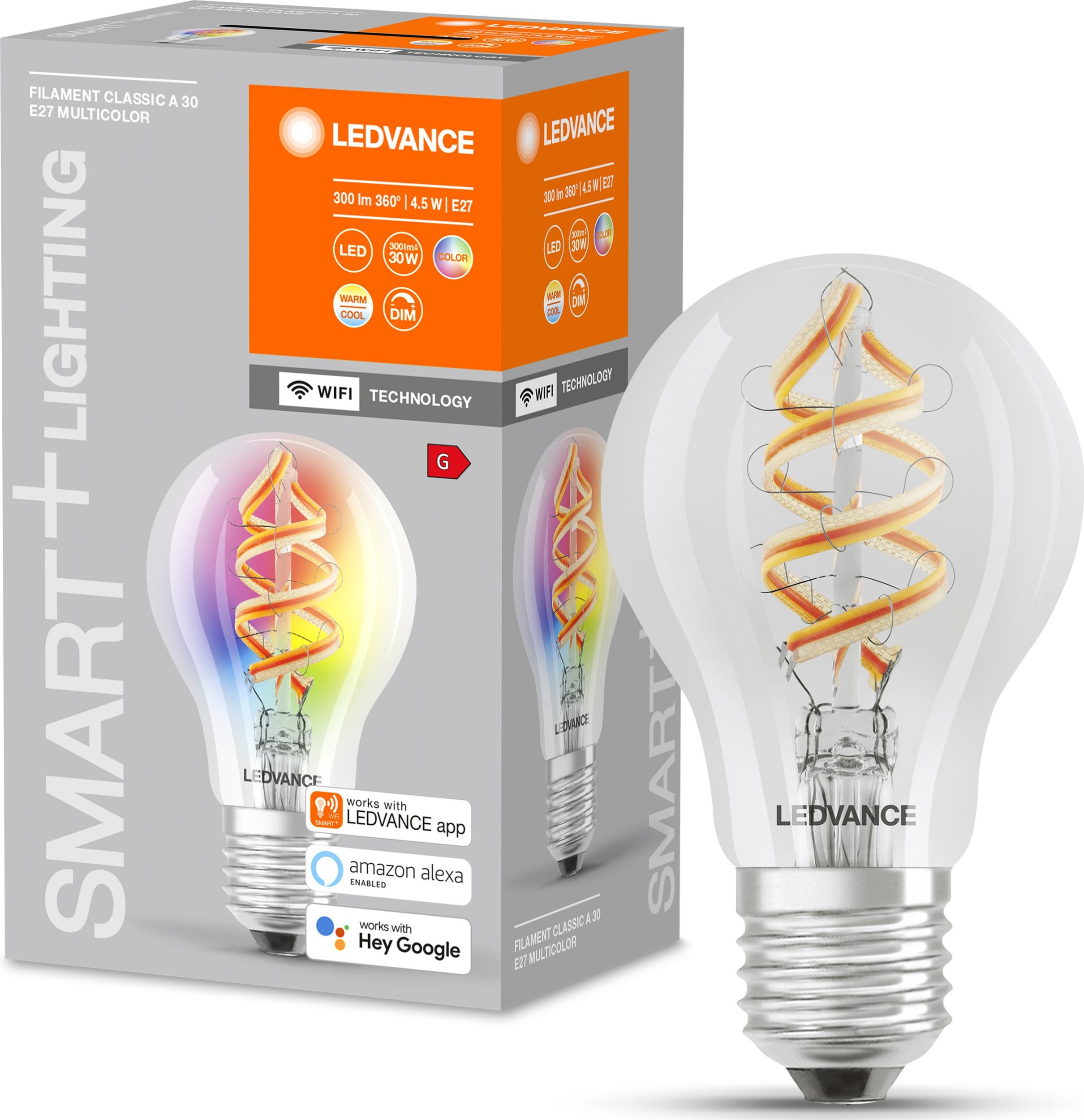 Osram Ledvance Żarówka LED E27 4,5W RGB WIFI Ściemnialna