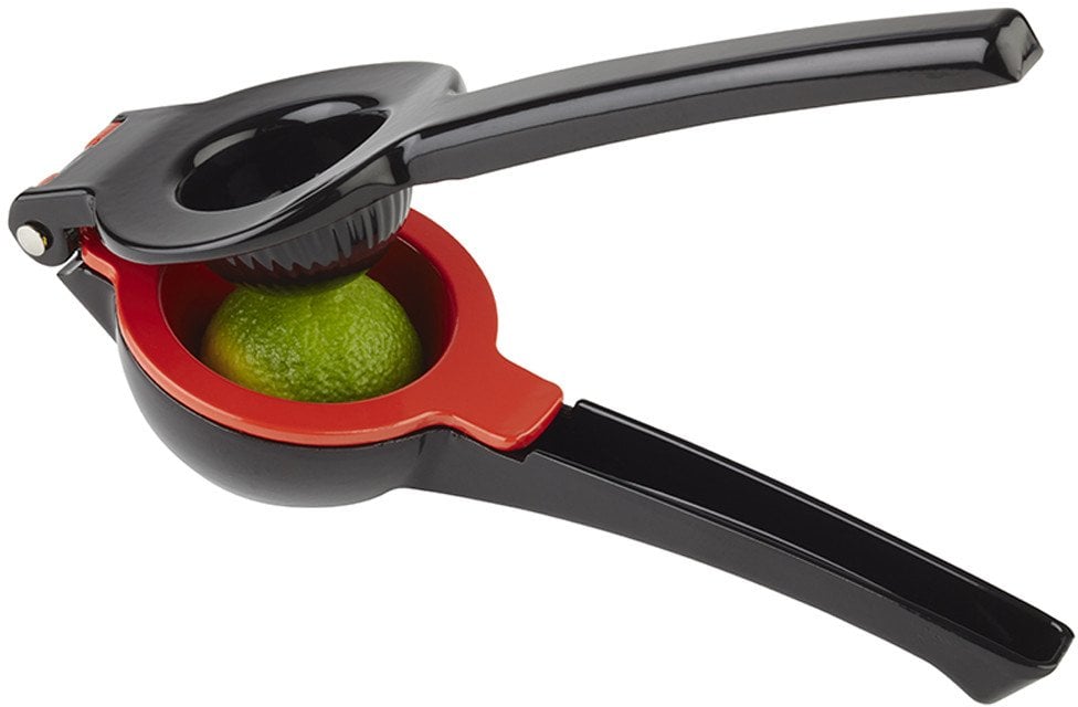 Wyciskarka do cytrusów APS Wyciskarka do limonek i cytryn czarny/czerwony z odlewu aluminiowego Wymiary: (B)70 x (T)210 x (H)50 mm 1 sztuka (93214)