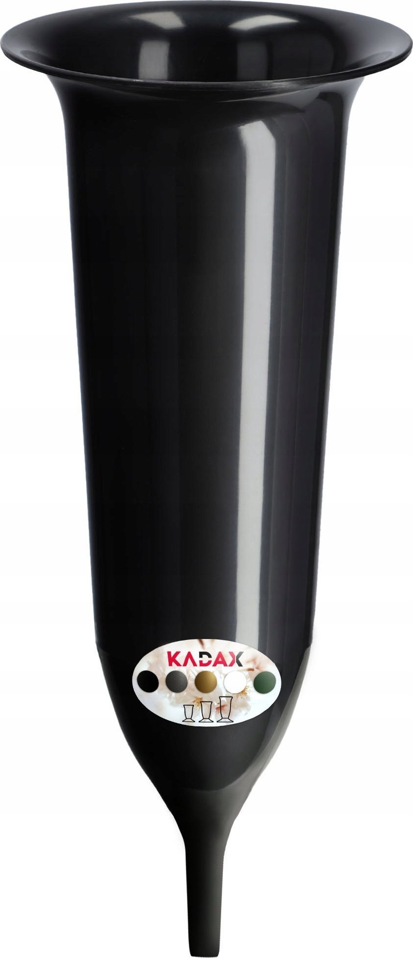 Kadax Flakon Na cmentarz Wbijany Nagrobek Czarny 23cm