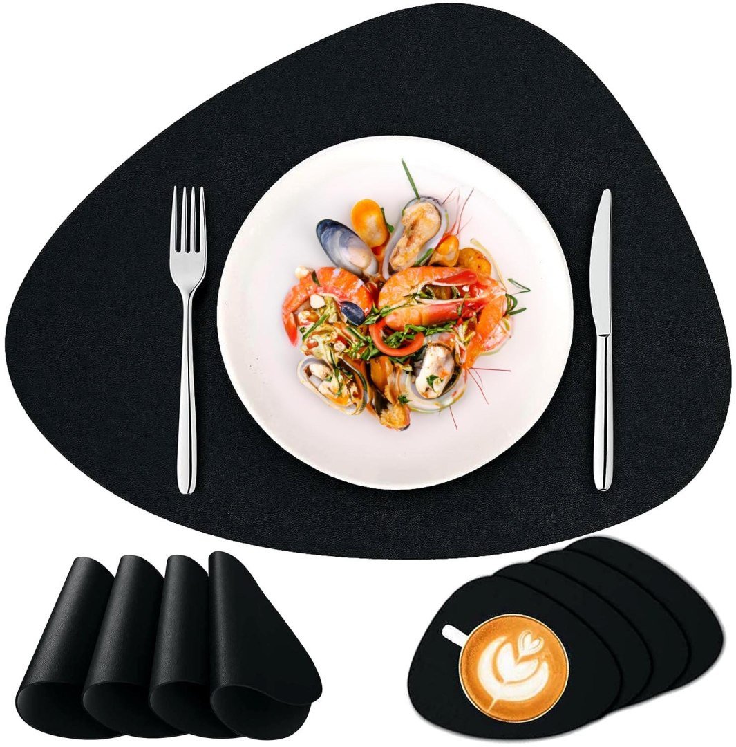 Komplet podkładek na stół TRIVAL BLACK