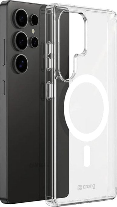 Crong Crystal Shield Magnetic - Etui Samsung Galaxy S25 Ultra MagSafe (przezroczysty)