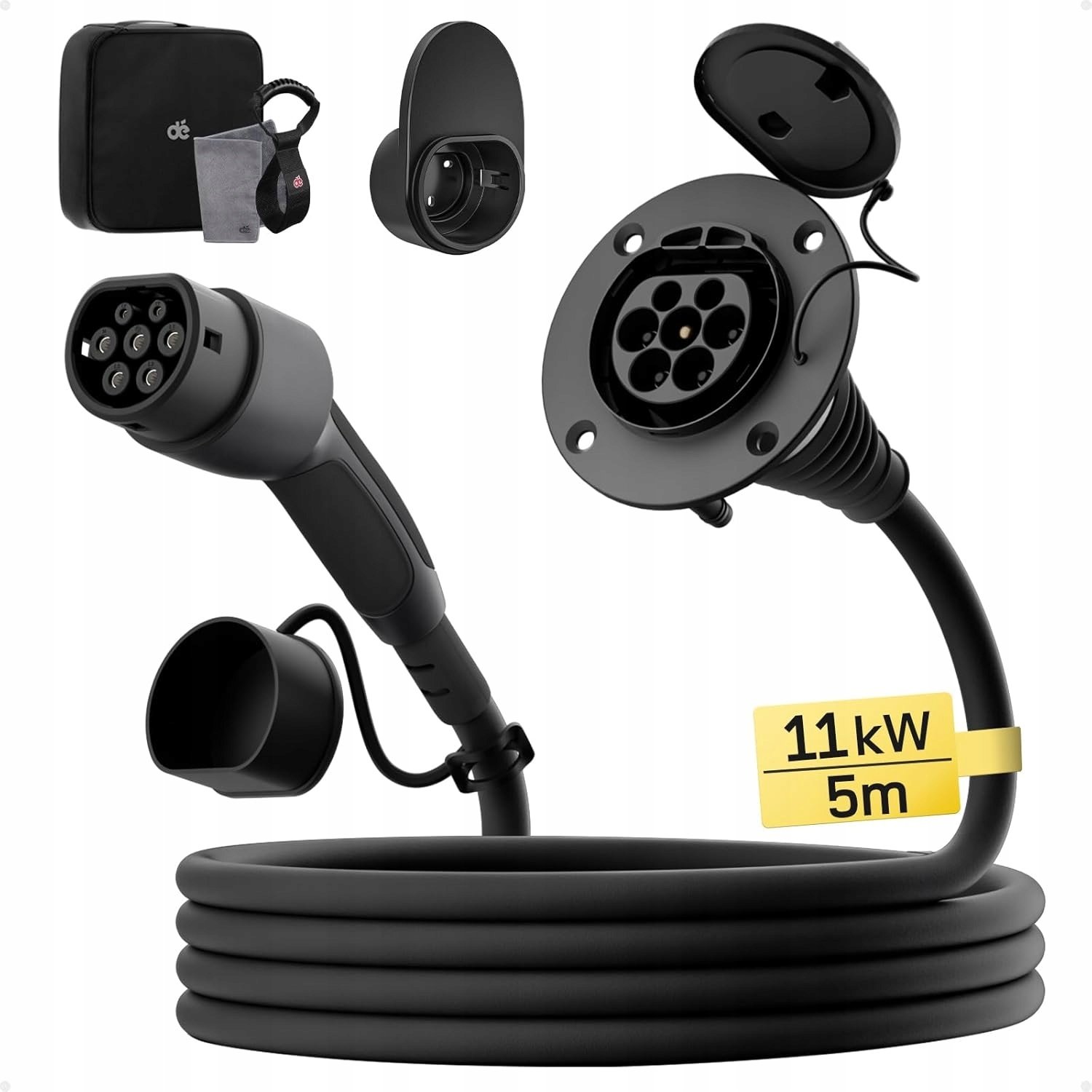 d 3-fazowy kabel do ładowania 400 V typu 2 5 m 11 kW 16 A