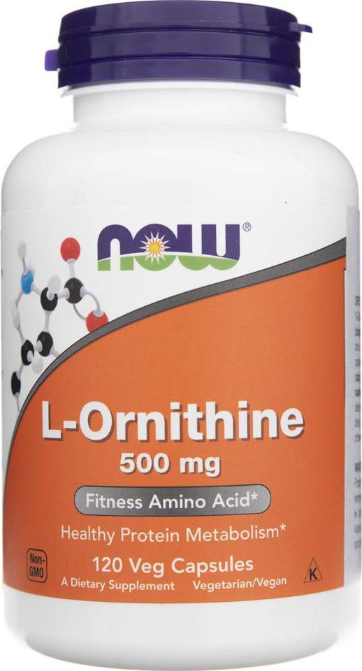 NOW Foods Now Foods L-Ornityna 500 mg - 120 kapsułek