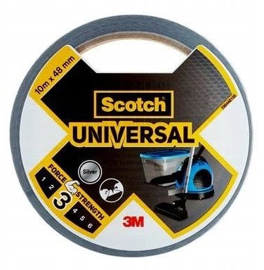 Scotch Gewebekleb. 48mmx25m silber