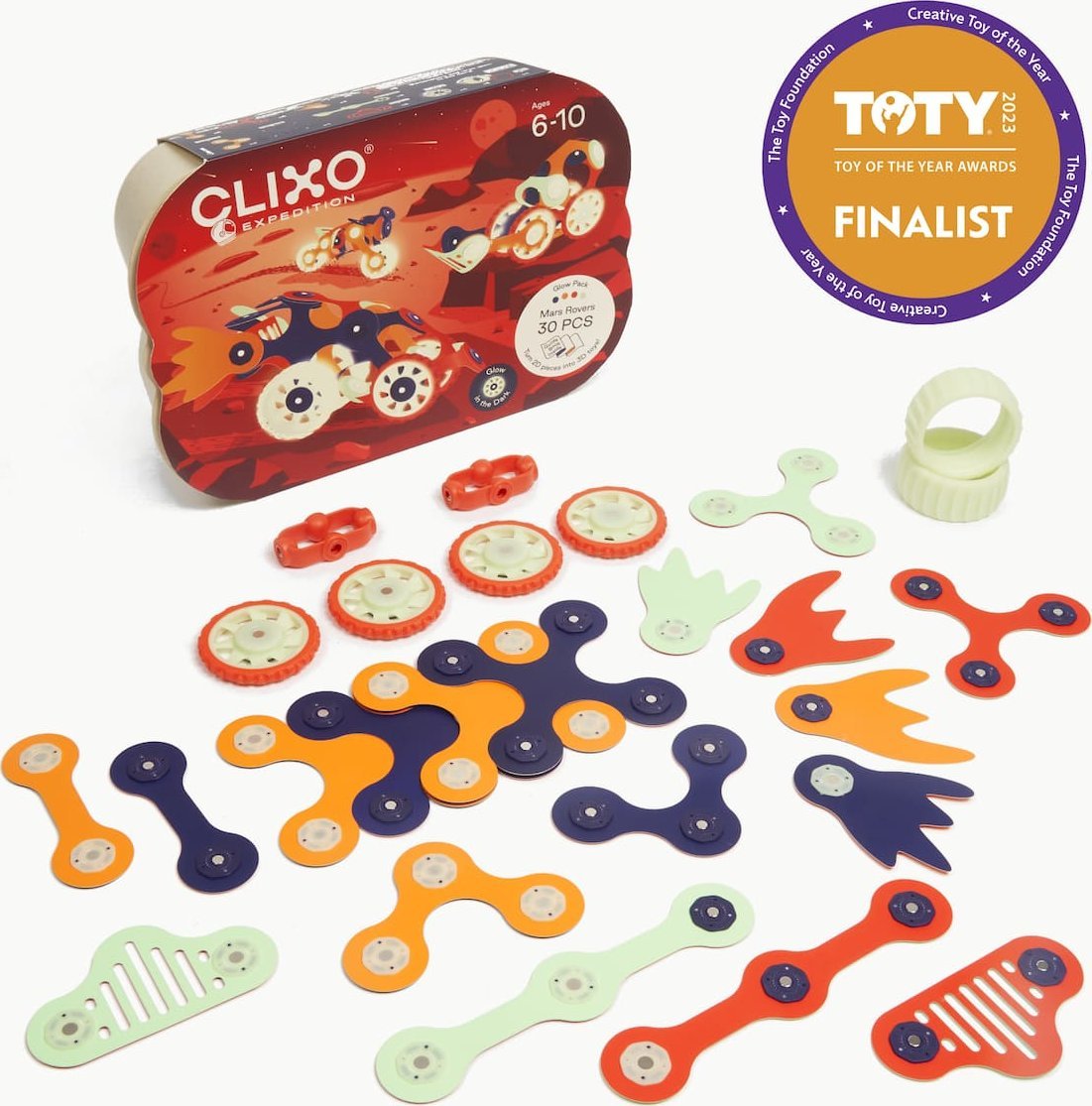 CLICFORMERS Klocki przestrzenne Clixo - Mars Rovers - 30 el.