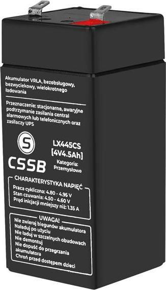 CSSB Akumulator żelowy 4V 4.5Ah (LX445CS)