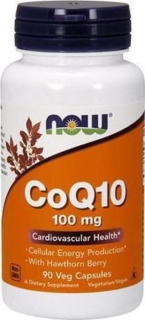 NOW Foods NOW Foods - Koenzym Q10 z Jagodą Głogową, 100mg, 90 vkaps