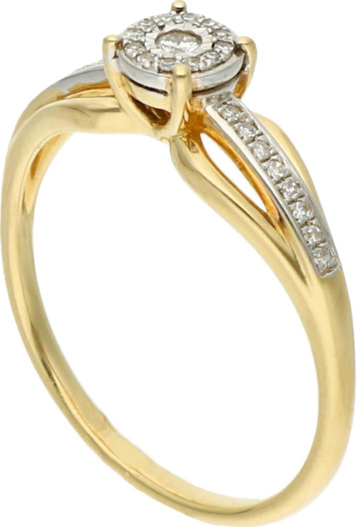 Rosanto Złoty pierścionek z brylantami roz. 14 585 14k