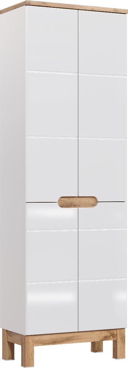 Comad Szafka łazienkowa BALI 60 cm biała stojąca otwierana COMAD
