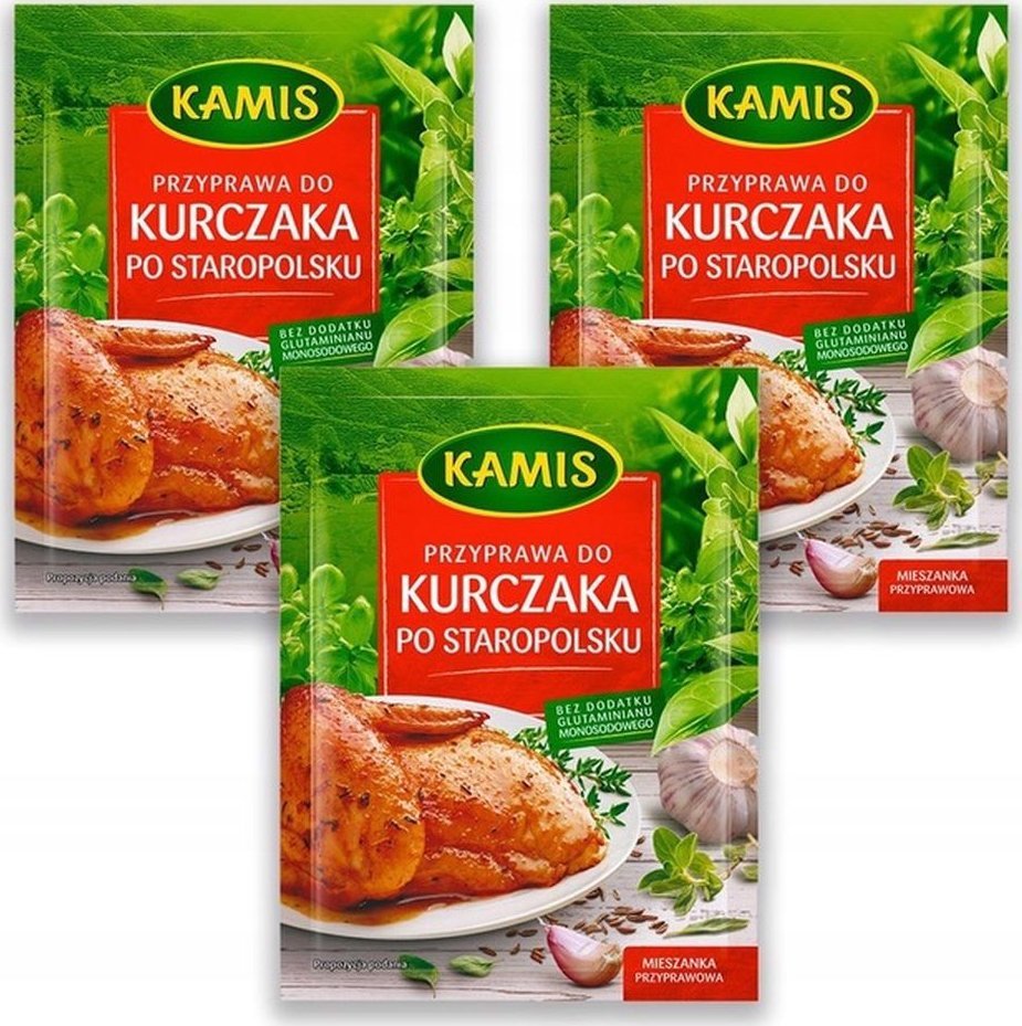 Kamis Kamis Przyprawa do kurczaka po staropolsku Mieszanka przyprawowa 25 g x 3 sztuk