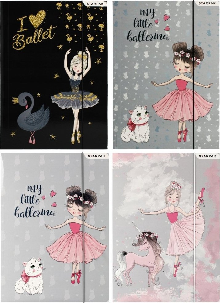 Starpak Teczka A4 z gumką Balerina
