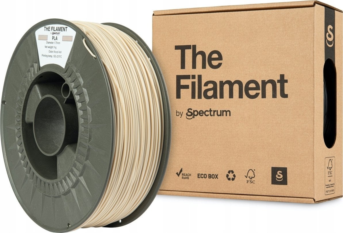 The Filament 3D filament, PLA, 1,75mm, 1000g, TF-24009, wood ash