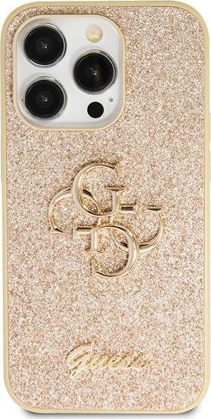 Guess GUHCP13XHG4SGD iPhone 13 Pro Max 6.7" złoty/gold hardcase Glitter Script Big 4G