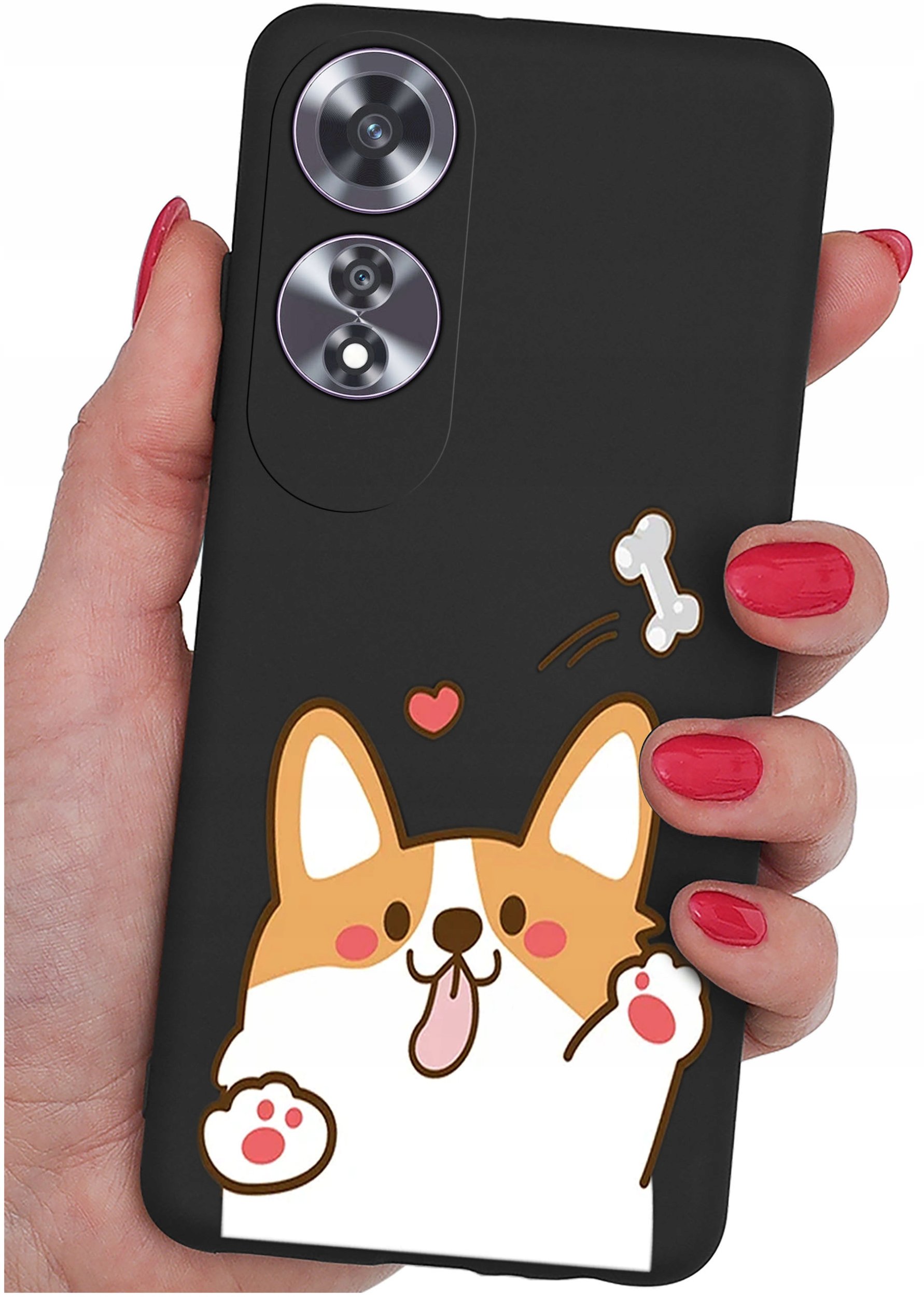 Etui do Oppo A60 4G WZORY |SILIKONOWE MATT CASE + SZKŁO 9H