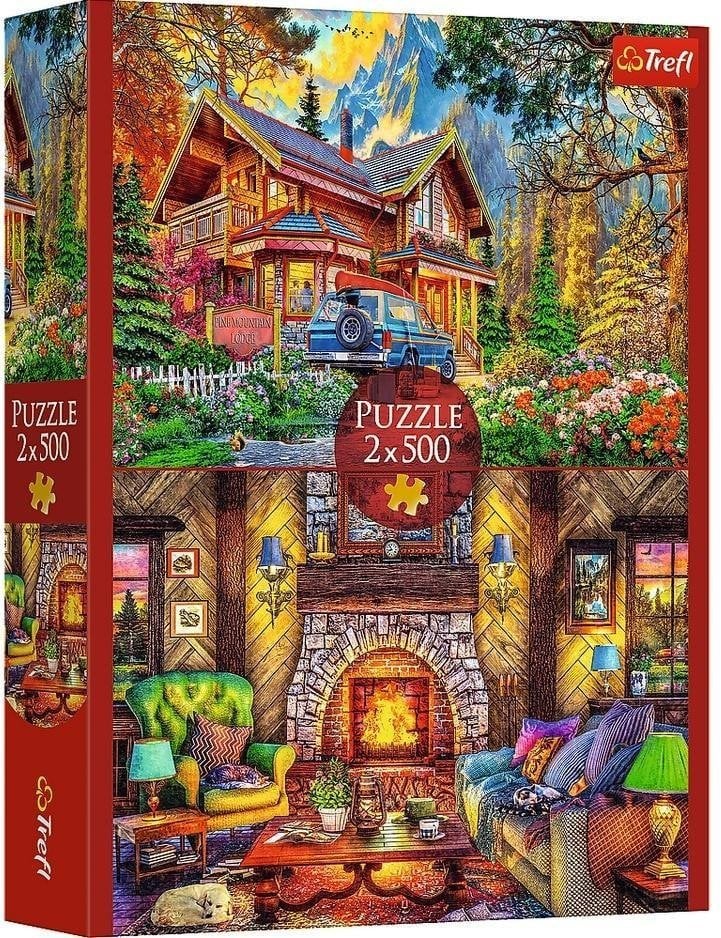 Puzzle 2x500 Wycieczka w góry TREFL