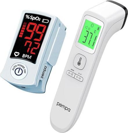 Pulsoksymetr PEMPA PEMPA Pakiet diagnostyczny - pulsoksymetr OXY100 i termometr bezdotykowy T200