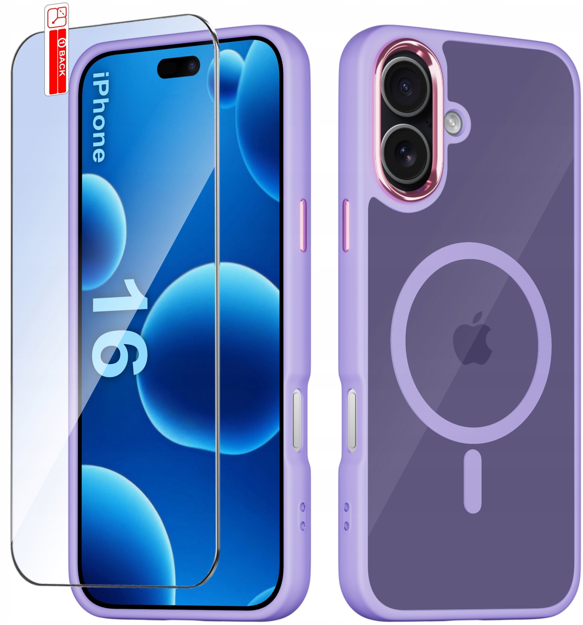 Etui do iPhone 16 CASE do MagSafe MATOWE Magnetyczne PREMIUM + Szkło 9H