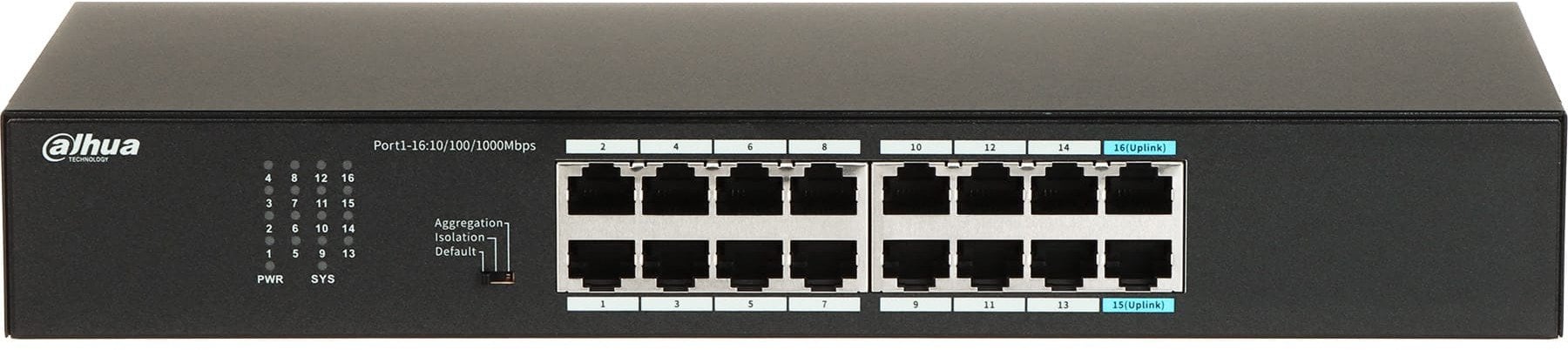 SWITCH PRZEMYSŁOWY S3016-16GT 16-PORTOWY DAHUA