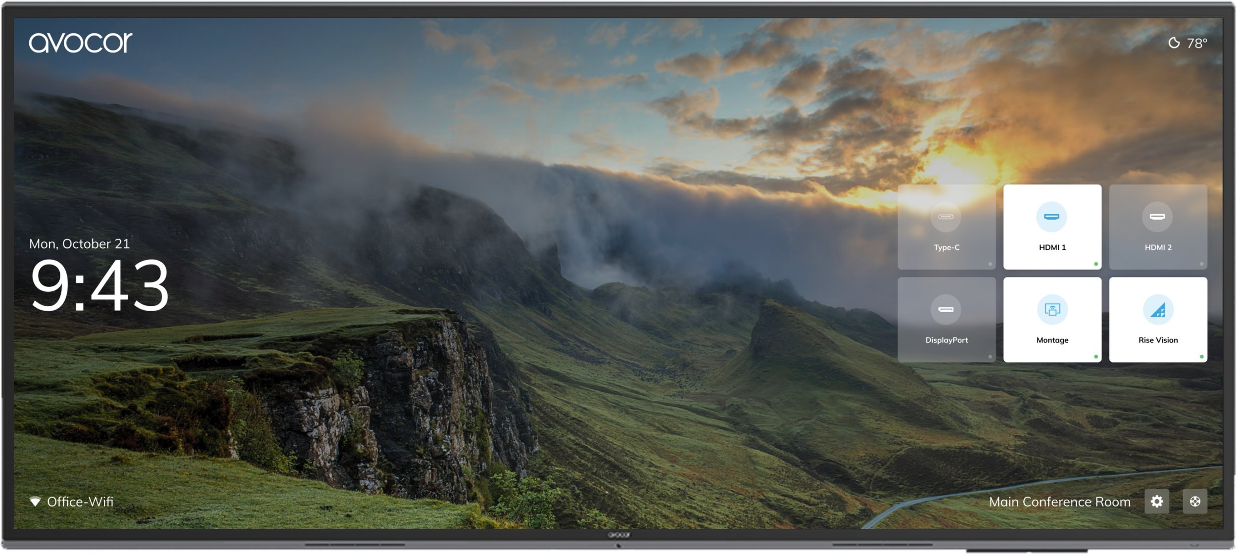 System interaktywny Avocor Avocor AVL-1050-T - 267 cm (105") Diagonalklasse L Series LCD-Display mit LED-Hintergrundbeleuchtung - interaktiv - mit Tou